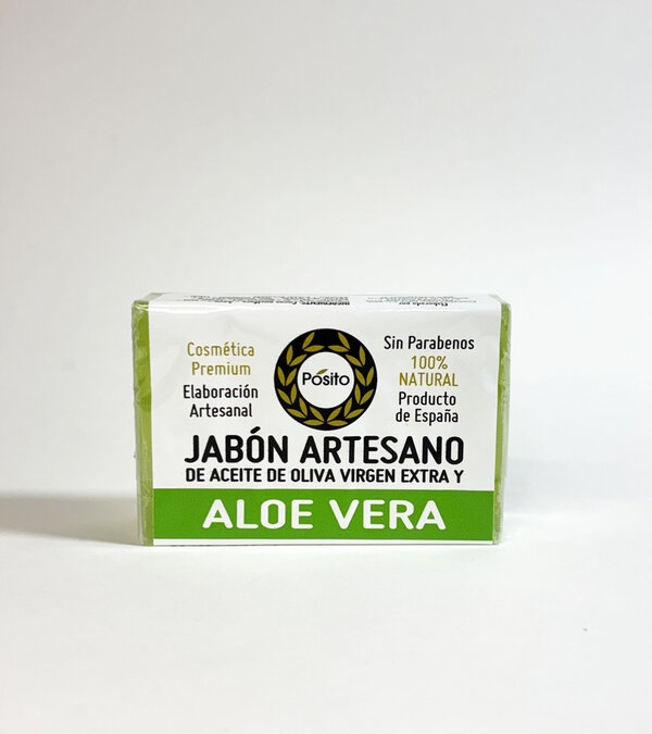 Jabón de aceite de oliva virgen extra y aloe vera